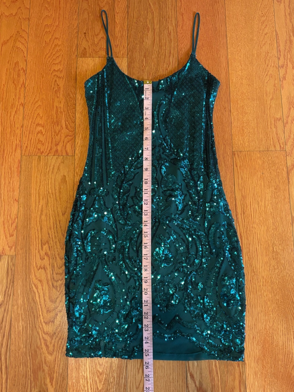 Lucy in the Sky Raelynn Sequin Body Con Dress in Turquoise - Picture 7 of 15